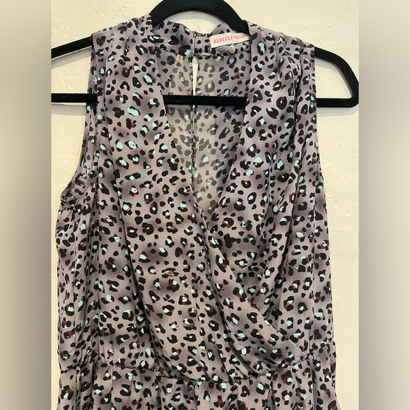 Rebecca Taylor Silk Cheetah Mini Dress - Picture 3 of 6